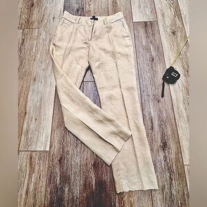 #6)  will Smith 100 % Linen light-tan pants great condition.